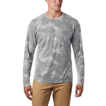 Columbia Muške Majice S Kapuljačom - Solar Chill 2.0 Long Sleeve Sive | XPYJ-69253